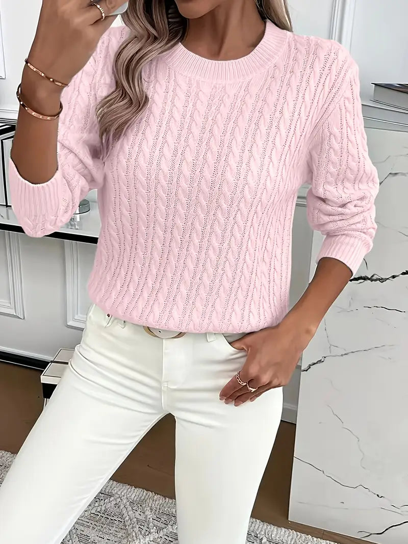 Bernila - Ladies' Cable Knit Jumper 