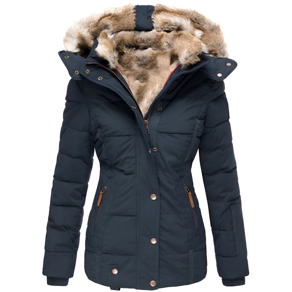 ANNELOROVA | Women's winter jacket with hood and tapered fit