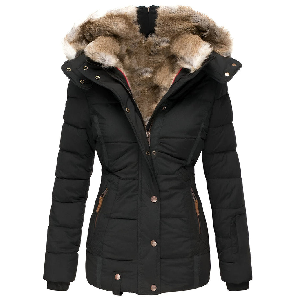 ANNELOROVA | Women's winter jacket with hood and tapered fit