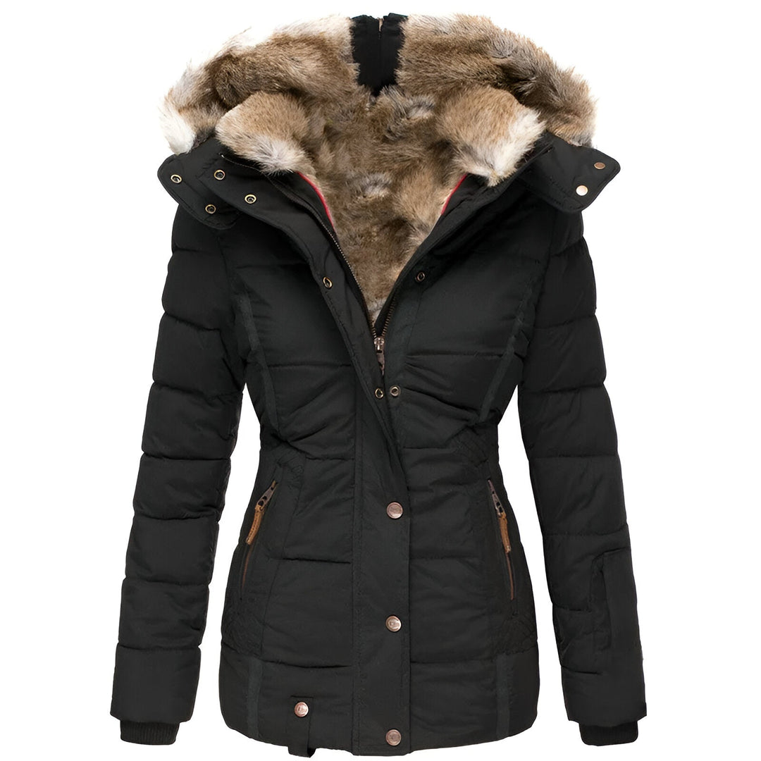 ANNELOROVA | Women's winter jacket with hood and tapered fit