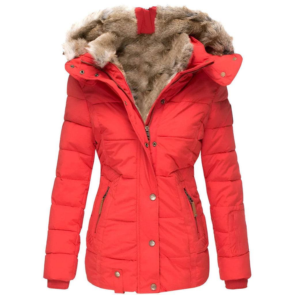 ANNELOROVA | Women's winter jacket with hood and tapered fit