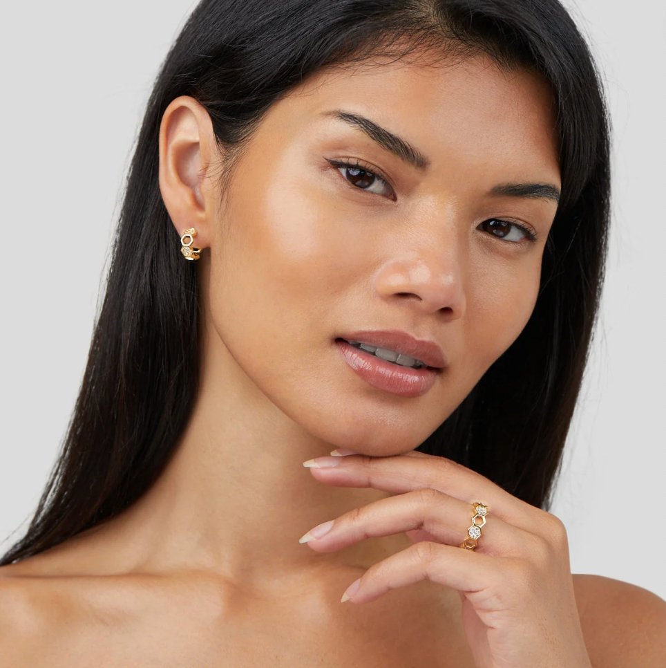 Bague Cinthia en or et cristal