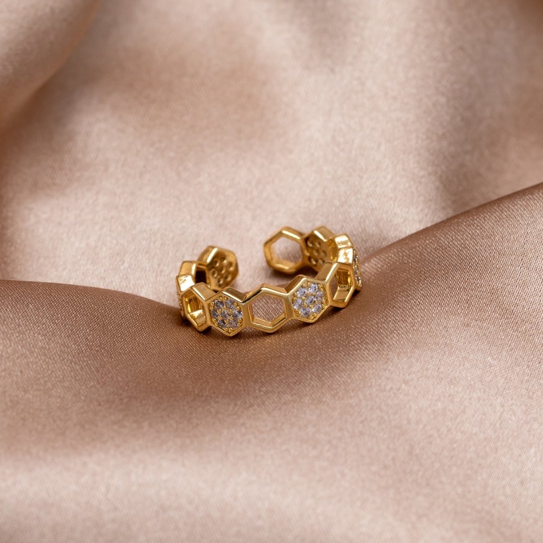 Bague Cinthia en or et cristal