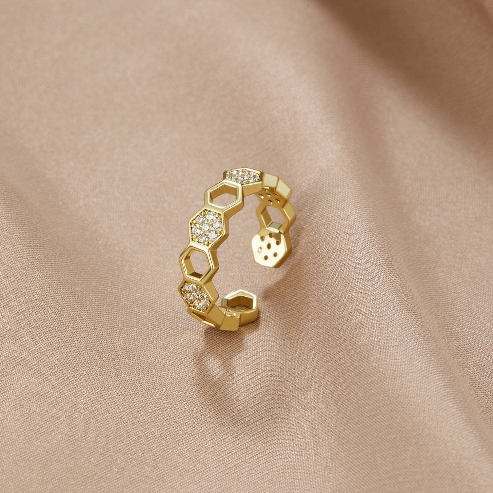 Bague Cinthia en or et cristal