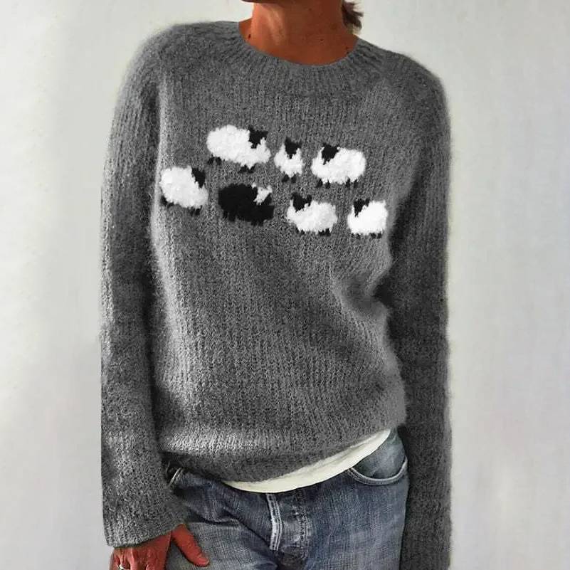 Bianca | Pull confortable et mignon à moutons 