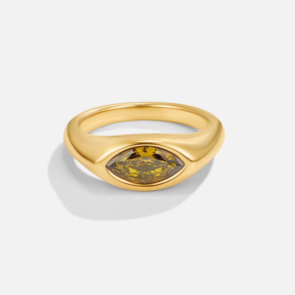 Bague en cristal vert d'Arizona