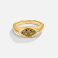 Bague en cristal vert d'Arizona