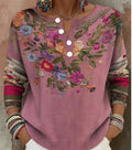 Nora | Christmas Sweater with Patchwork Print 