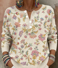 Nora | Christmas Sweater with Patchwork Print 