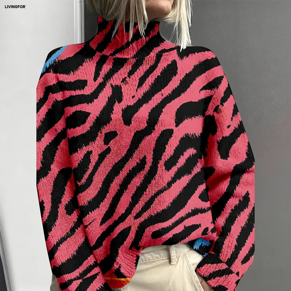 Elaine | Pull rouge chaud