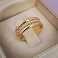 Bague Juana - Bague vintage sertie de zircon 