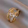 Adriana - Bague élégante et ajustable avec nœud 