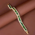 Bracelet vert doré