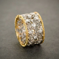 Bague Teressa - Vintage Ivy avec zircon 