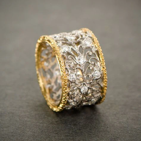 Bague Teressa - Vintage Ivy avec zircon 