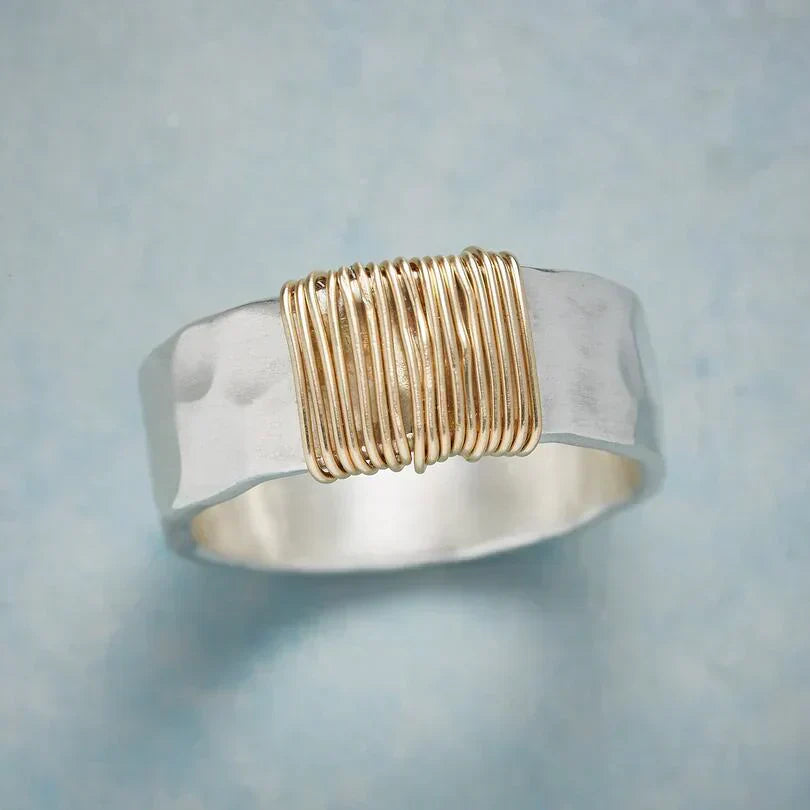Bague Boho Thread en or