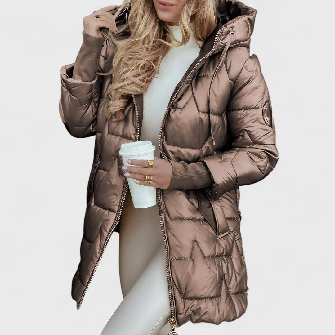 Nolwen | Manteau d'hiver élégant à capuche