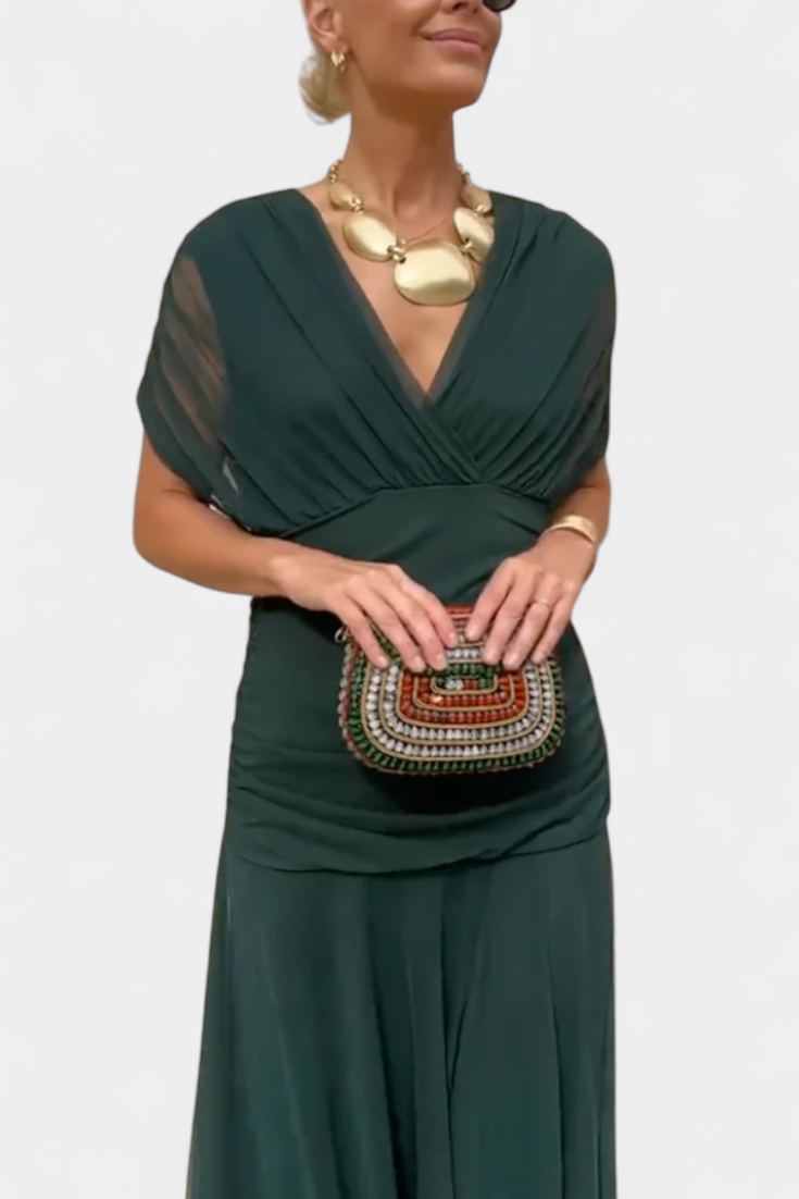 Hayden Laluna® | Robe élégante à col en V