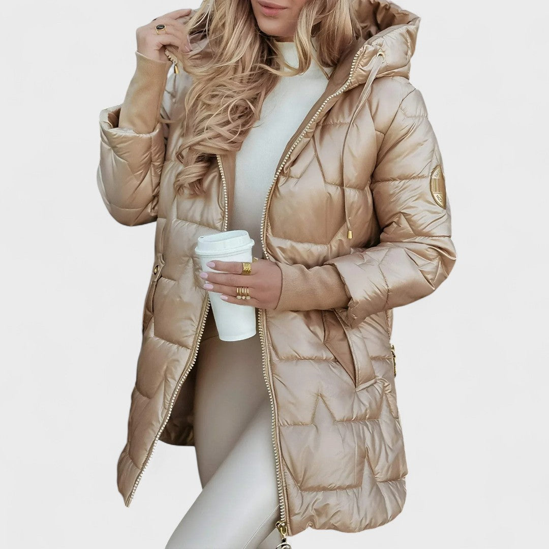 Nolwen | Manteau d'hiver élégant à capuche