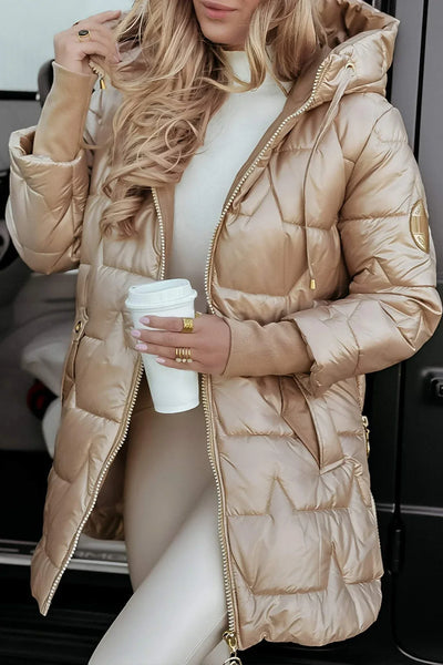Nolwen™ | Stylový zimní kabát s kapucí a podšívkou