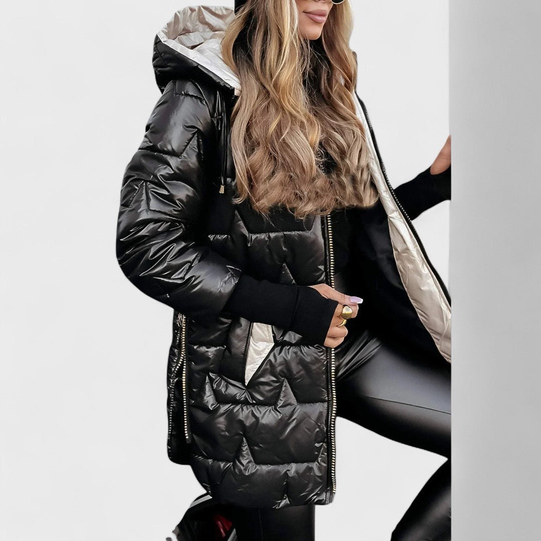 Nolwen | Manteau d'hiver élégant à capuche