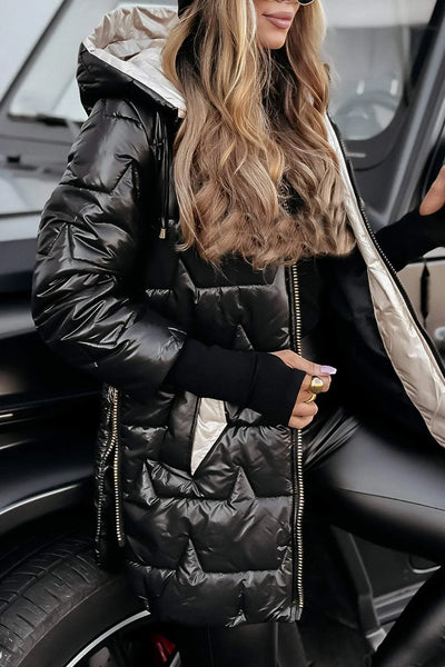 Nolwen™ | Stylový zimní kabát s kapucí a podšívkou