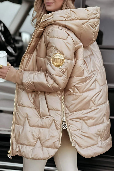 Nolwen™ | Stylový zimní kabát s kapucí a podšívkou