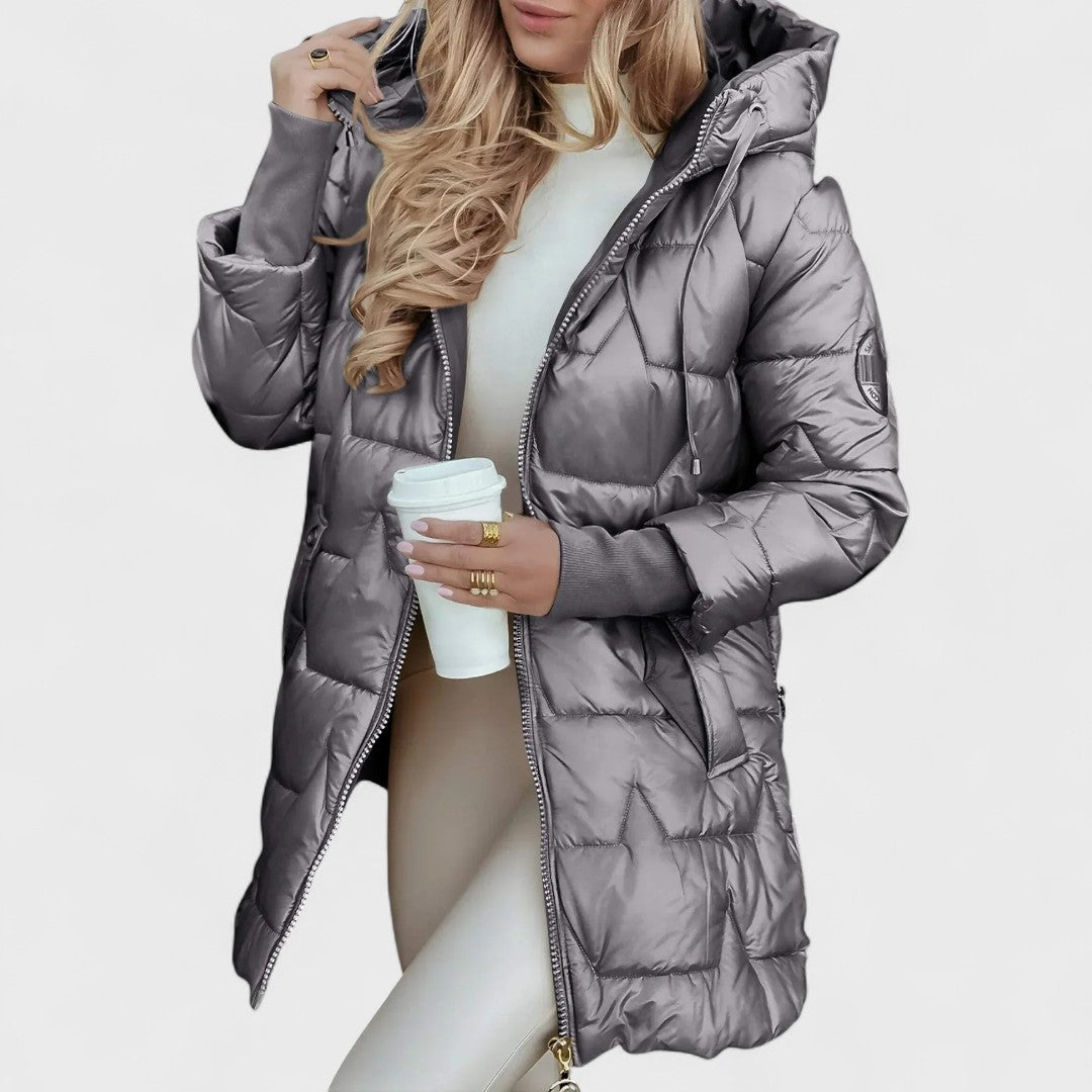 Nolwen | Manteau d'hiver élégant à capuche