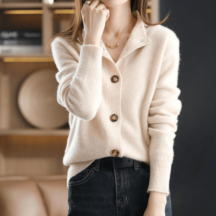 Annie™ | Gilet en cachemire tricoté