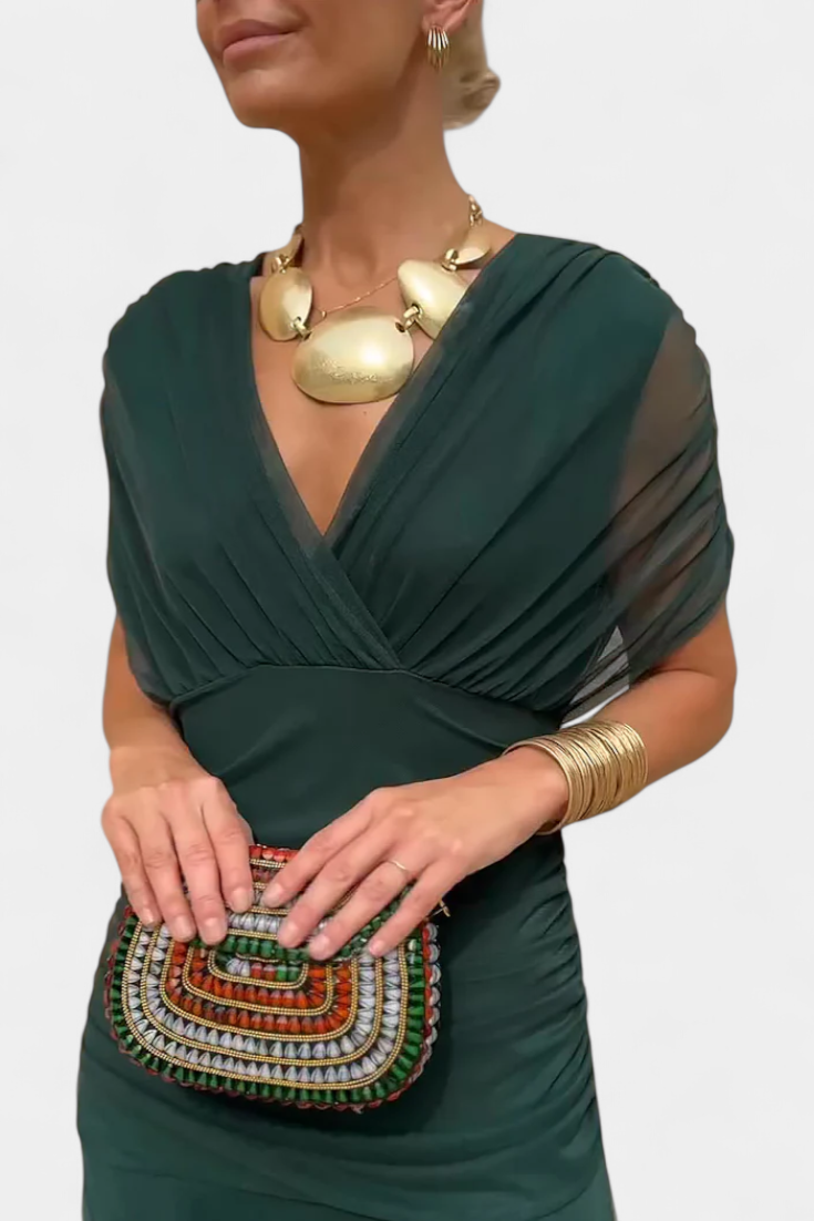 Hayden Laluna® | Robe élégante à col en V
