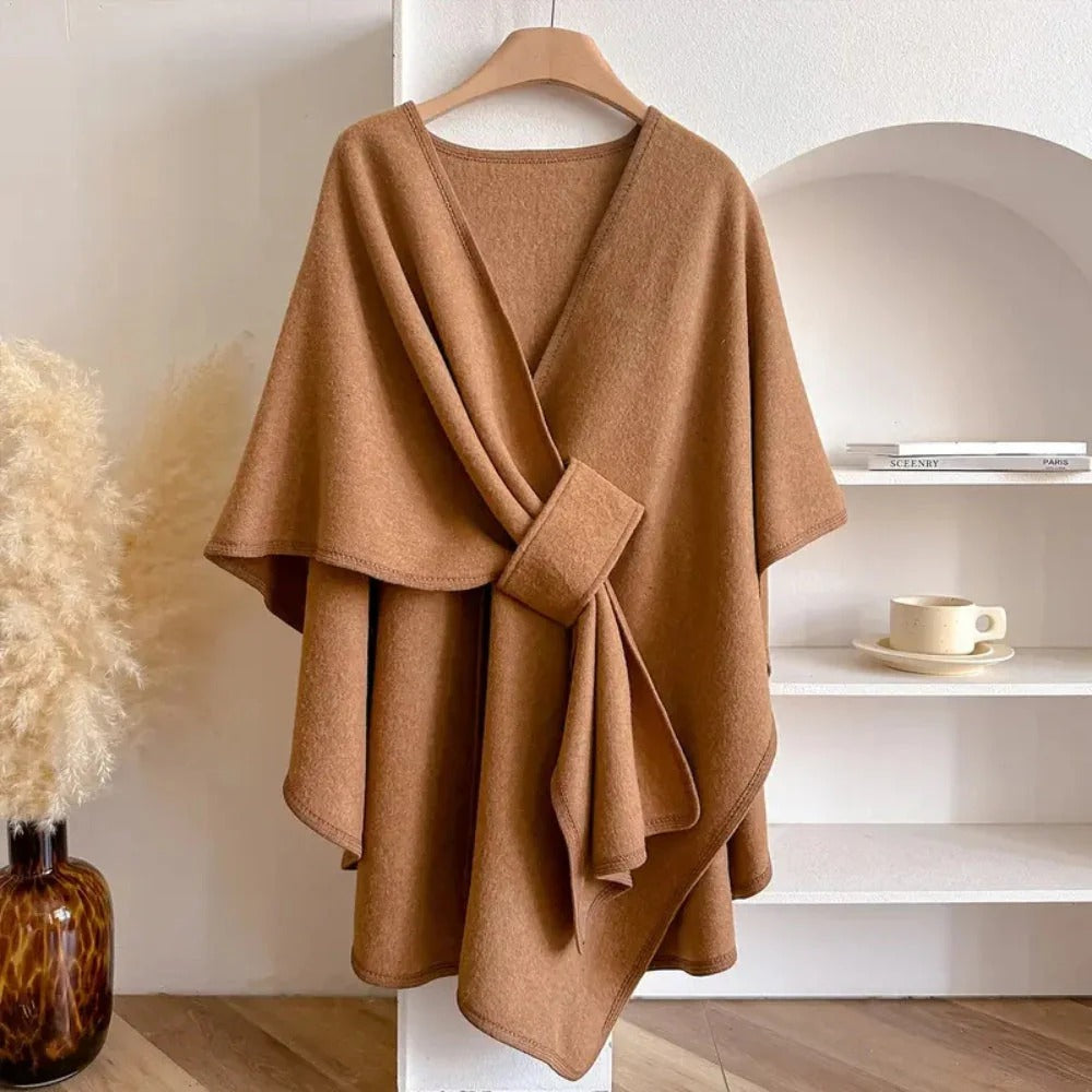 Sophia-Lise | Écharpe poncho longue 