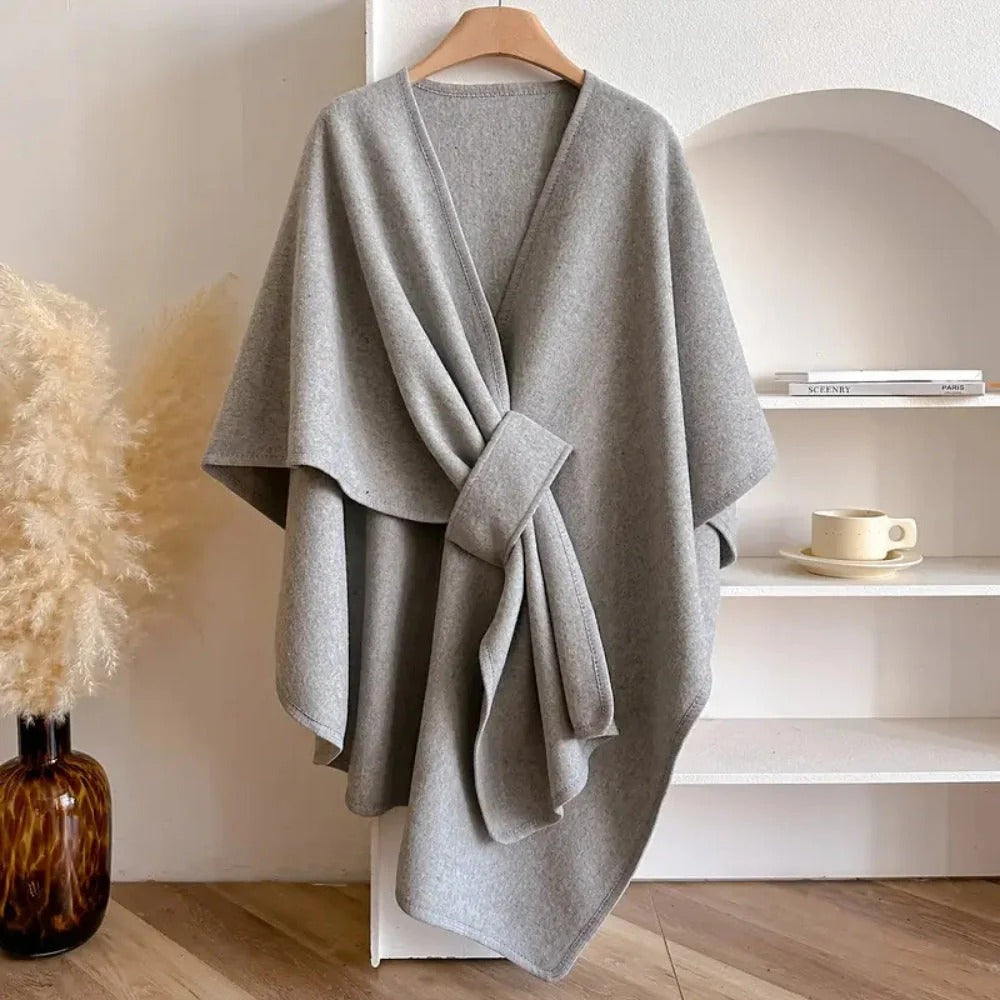 Sophia-Lise | Écharpe poncho longue 