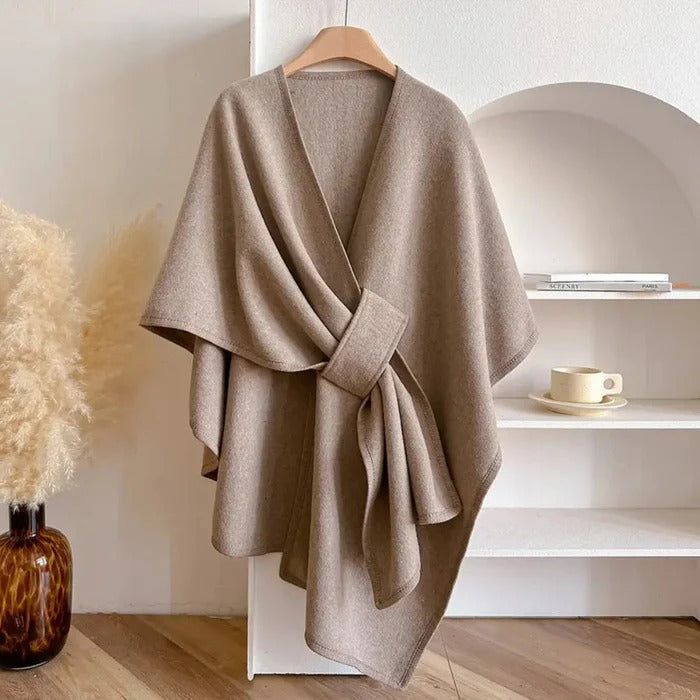 Sophia-Lise | Écharpe poncho longue 