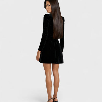 Tereza | Velvet dress with crystals