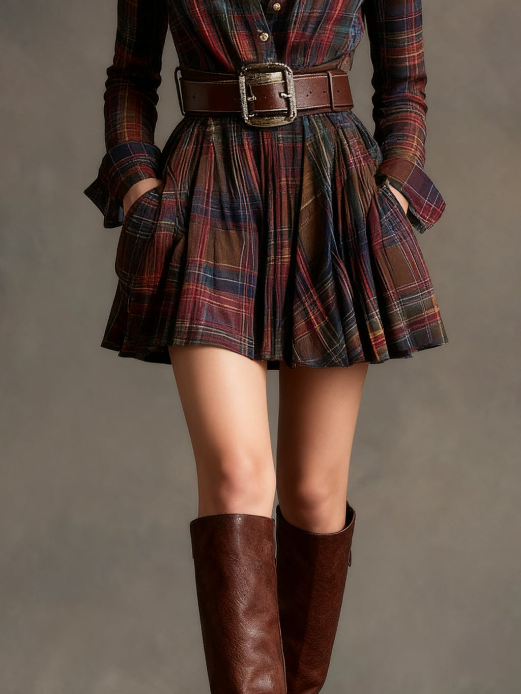 Sienna | Robe-chemise ceinturée