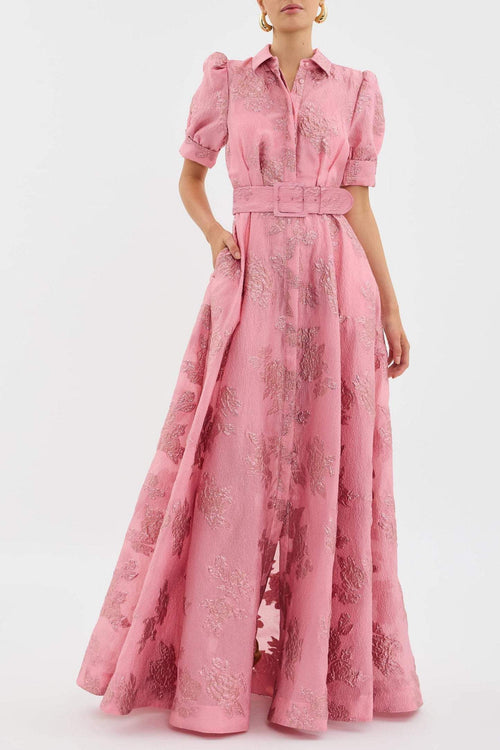 Celina™ | Robe à manches courtes bouffantes