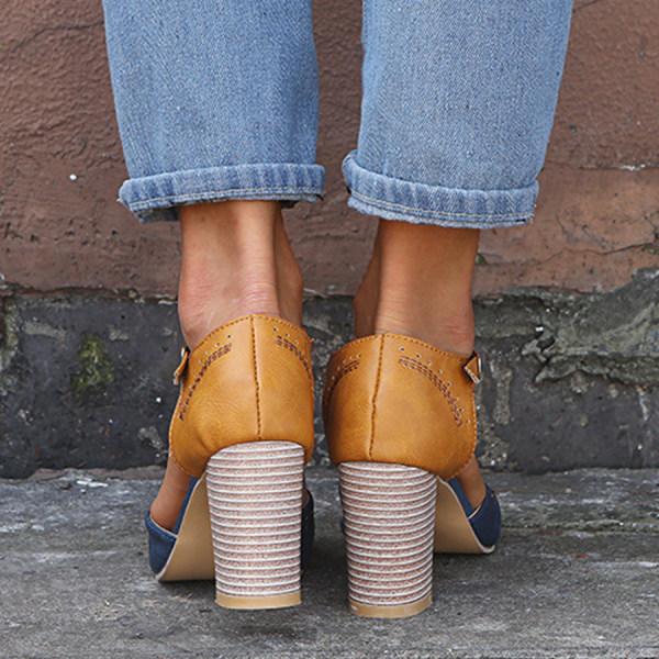 ALICIA™ | High retro heels with T-strap for timeless style