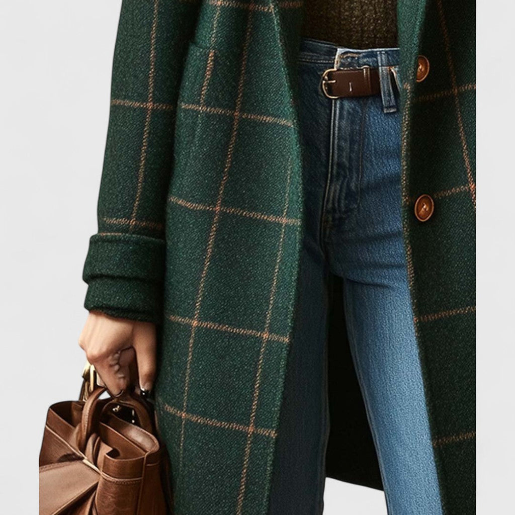 Fiona – Manteau à carreaux classiques