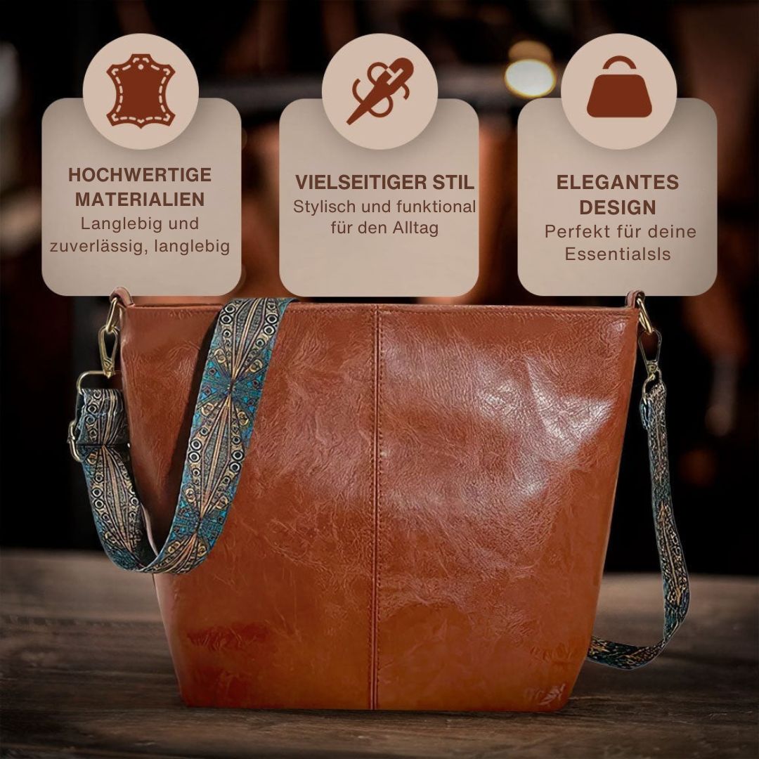 Greta - Sac bandoulière vintage en cuir