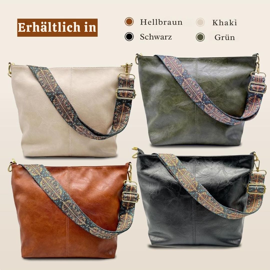 Greta - Sac bandoulière vintage en cuir
