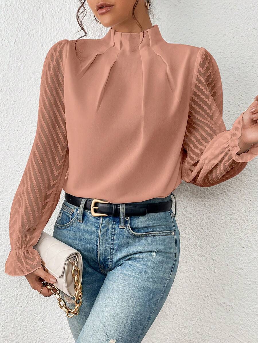 NATHALIE™ | ELEGANT BLOUSE WITH RUFFLED SLEEVES