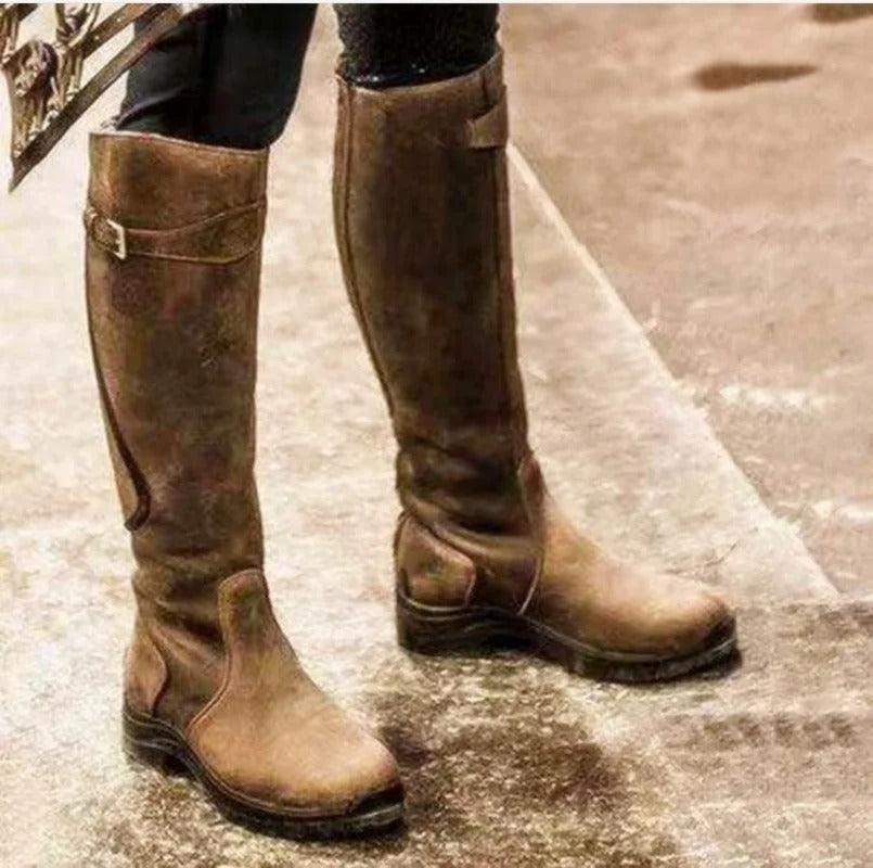 Lavinia | Bottes d'équitation en cuir imperméable