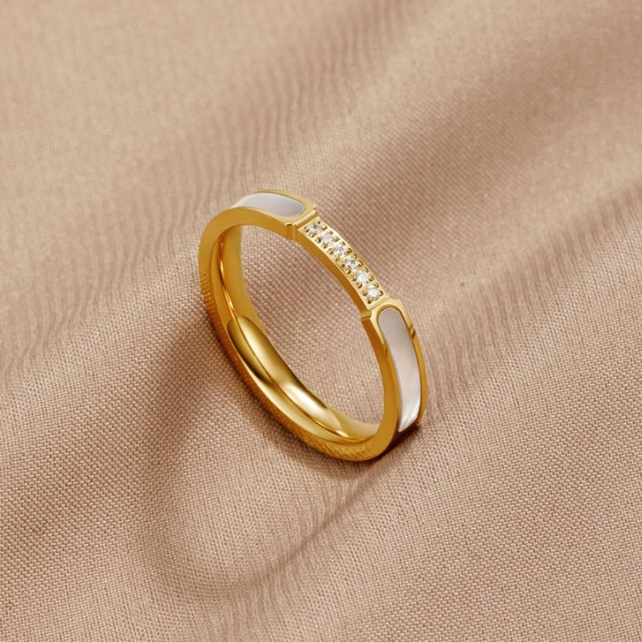 Bague Bibiana - Perle et Cristal