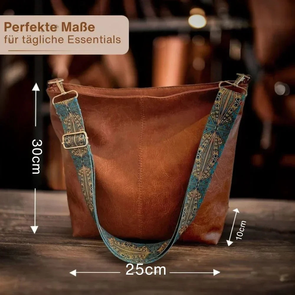 Greta - Sac bandoulière vintage en cuir