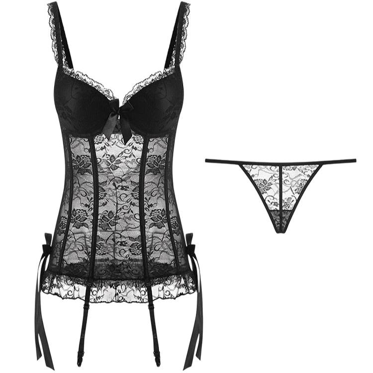 ENSEMBLE CORSET EN DENTELLE JOSÉPHINE