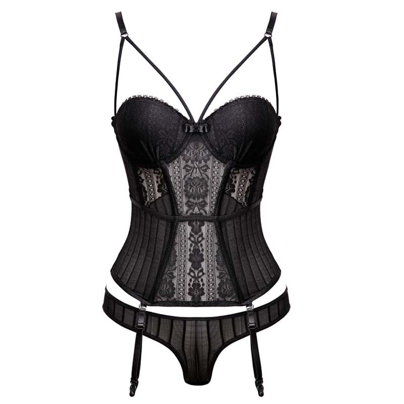ENSEMBLE CORSET EN DENTELLE LORETTA
