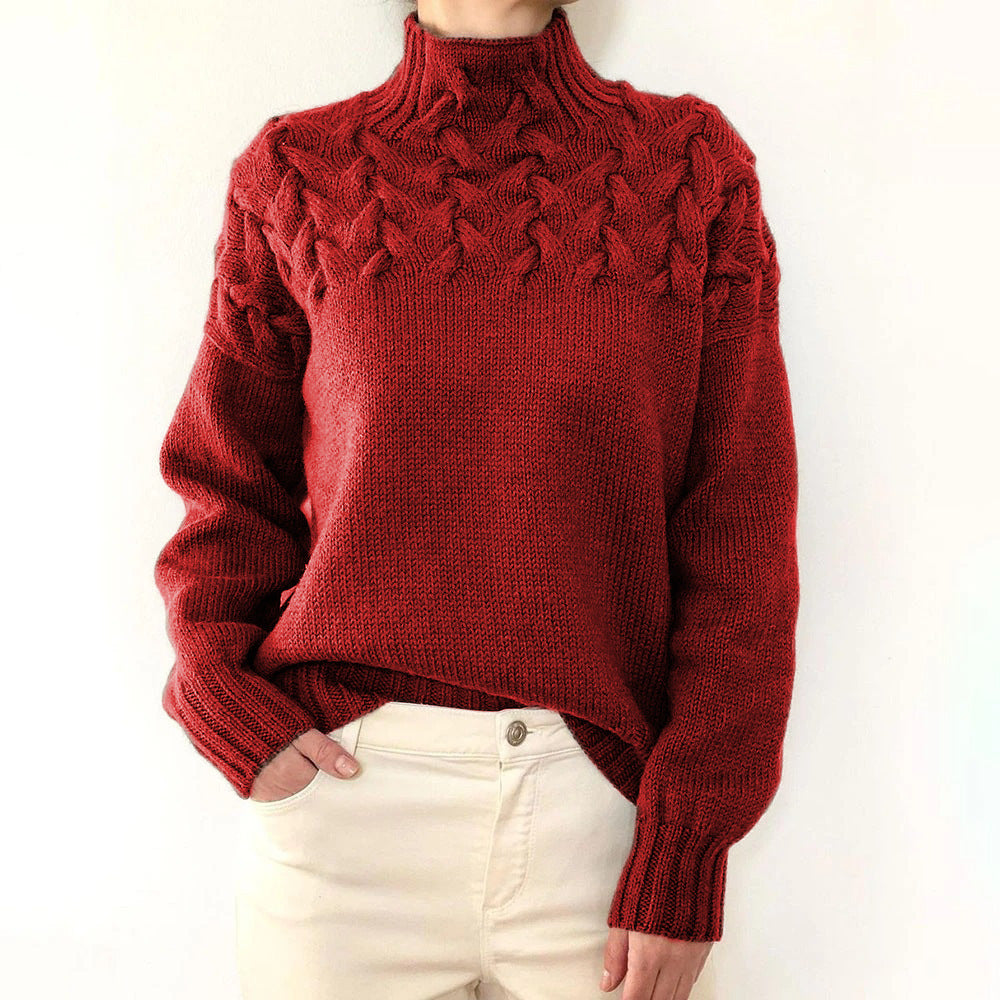 Mila – Gebreide trui met hals 