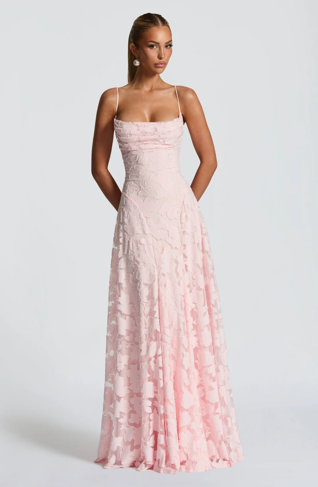 Isabella | Maxi dress with flower structure