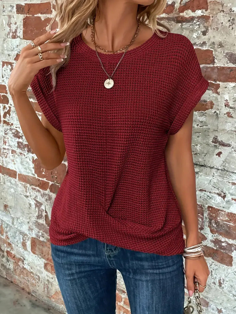 Ellis™ | Elegant round neck blouse