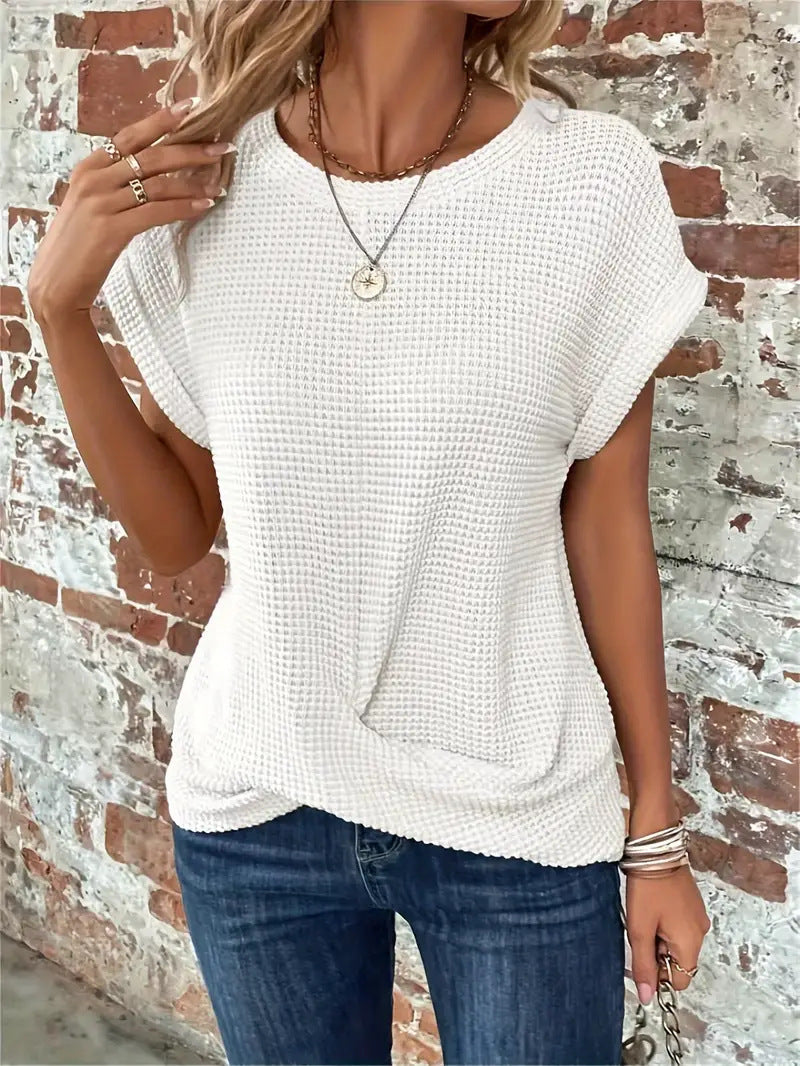Ellis™ | Elegantní halenka s kulatým výstřihem